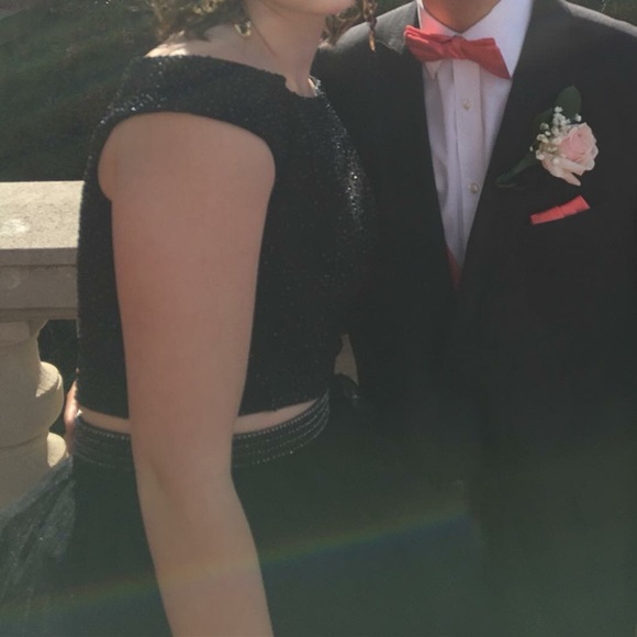 Sherri Hill Black Two Piece Dress - Picture 6 of 8